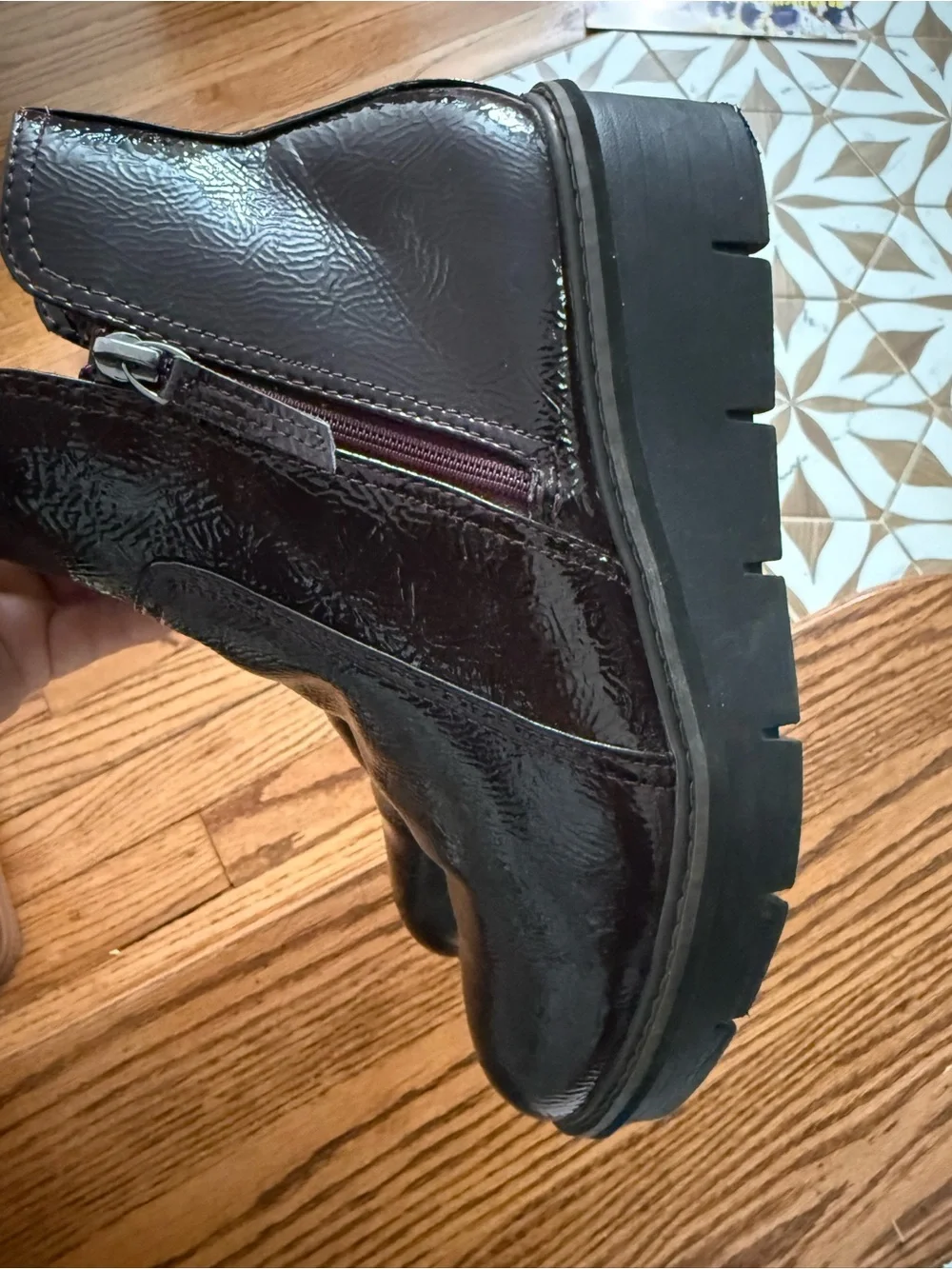 N/A burgundy clark’s